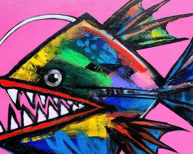 Anglerfish by Allen Wittert |   Closeup View of Artwork 