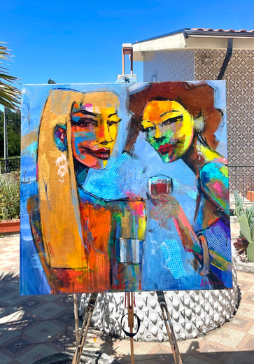 Two Glasses, One Story by Allen Wittert |  Context View of Artwork 