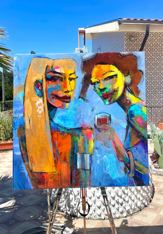 Two Glasses, One Story by Allen Wittert |  Context View of Artwork 