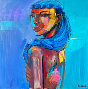acrylic painting by Allen Wittert titled Bang Beauty