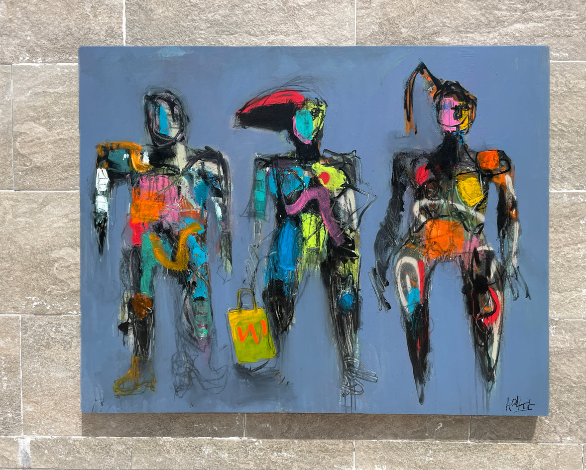 Beach Visitors by Allen Wittert |  Context View of Artwork 