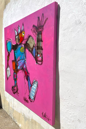 Best Foot Forward by Allen Wittert |  Side View of Artwork 