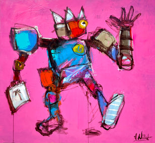 acrylic painting by Allen Wittert titled Best Foot Forward