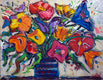 Original art for sale at UGallery.com | Big Bouquet by Allen Wittert | $3,475 | acrylic painting | 42' h x 54' w | thumbnail 1
