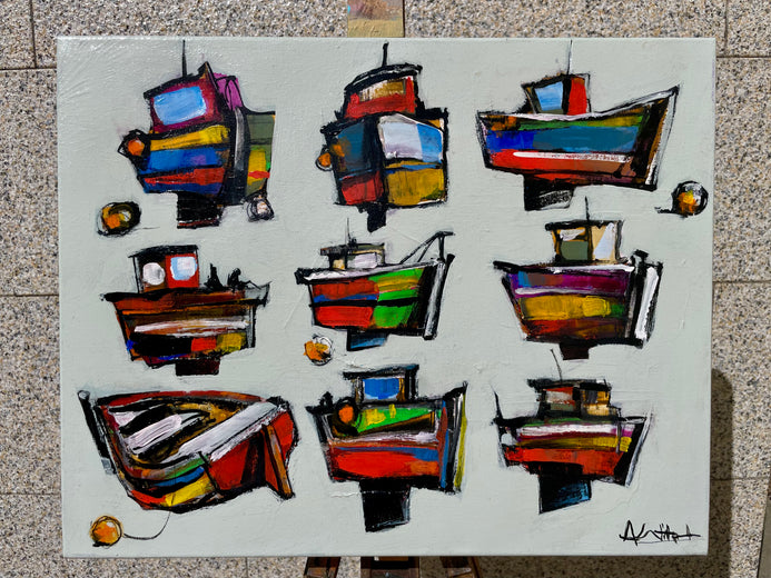Boats by Allen Wittert |  Context View of Artwork 