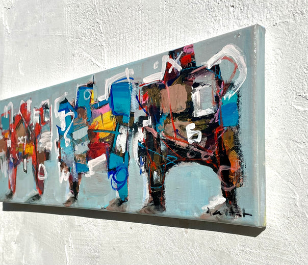 Bots Don’t Need Swimsuits by Allen Wittert |  Side View of Artwork 