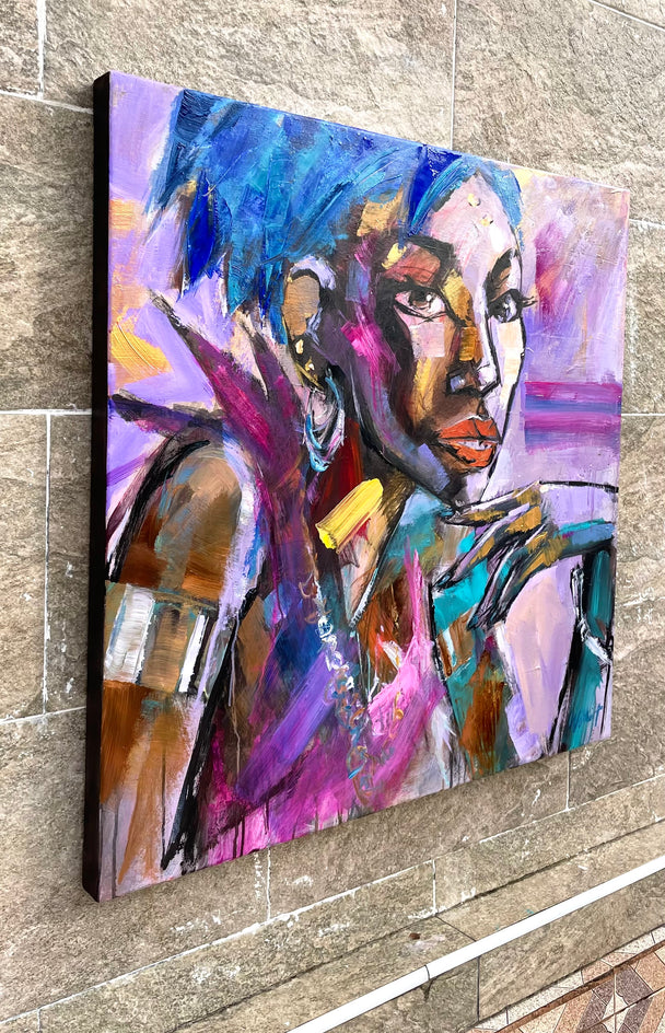 Bronze and Gold by Allen Wittert |  Side View of Artwork 