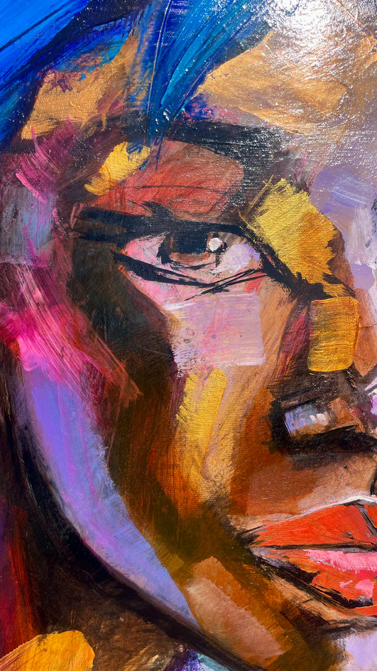 Bronze and Gold by Allen Wittert |  Closeup View of Artwork 