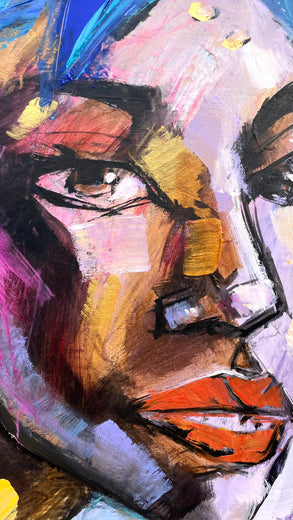 Bronze and Gold by Allen Wittert |   Closeup View of Artwork 