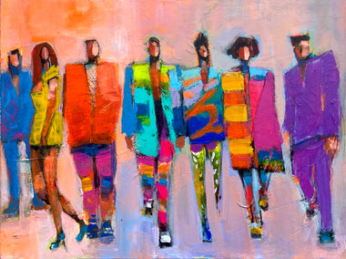 acrylic painting by Allen Wittert titled Catwalk