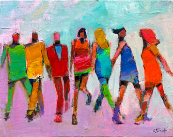 acrylic painting by Allen Wittert titled Choreography of the Everyday