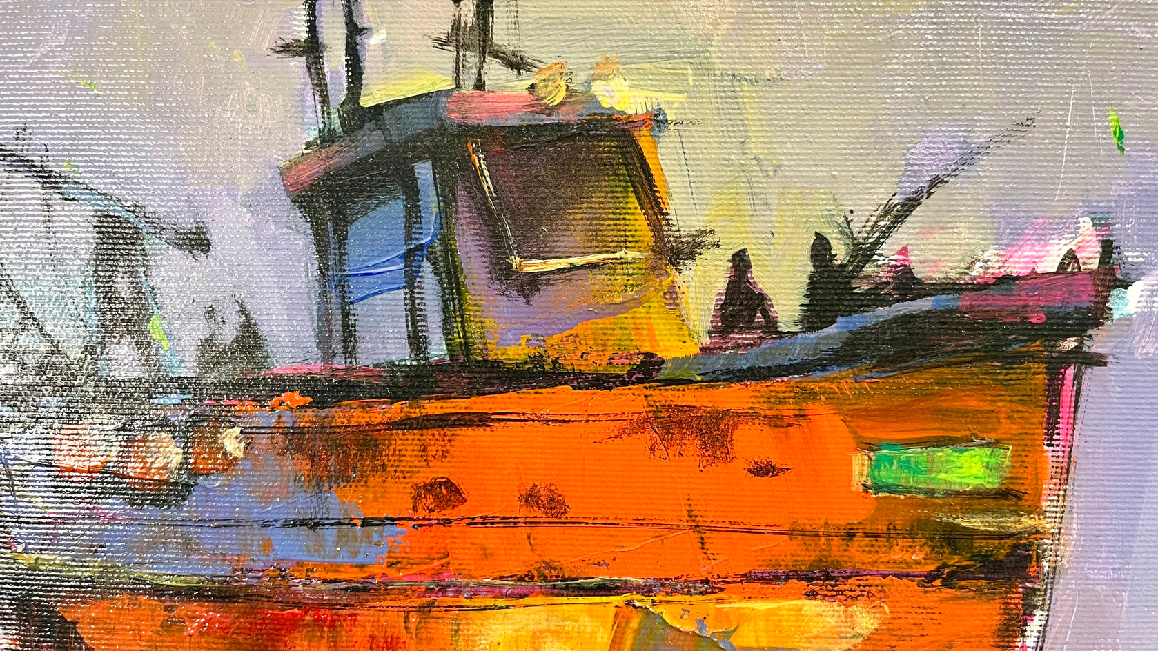 Clam Hunter by Allen Wittert |  Closeup View of Artwork 