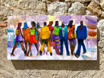 Original art for sale at UGallery.com | Crossing Currents by Allen Wittert | $1,100 | acrylic painting | 15.74' h x 31.49' w | thumbnail 3