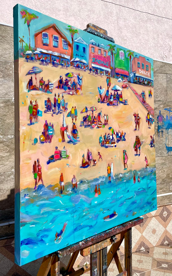 Dolce by the Sea by Allen Wittert |  Side View of Artwork 