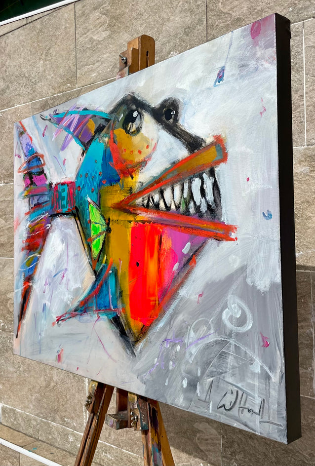 Dream Chaser by Allen Wittert |  Side View of Artwork 