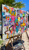 Original art for sale at UGallery.com | 3 AM-Dreams After Scrolling by Allen Wittert | $5,950 | acrylic painting | 39.5' h x 59' w | thumbnail 2
