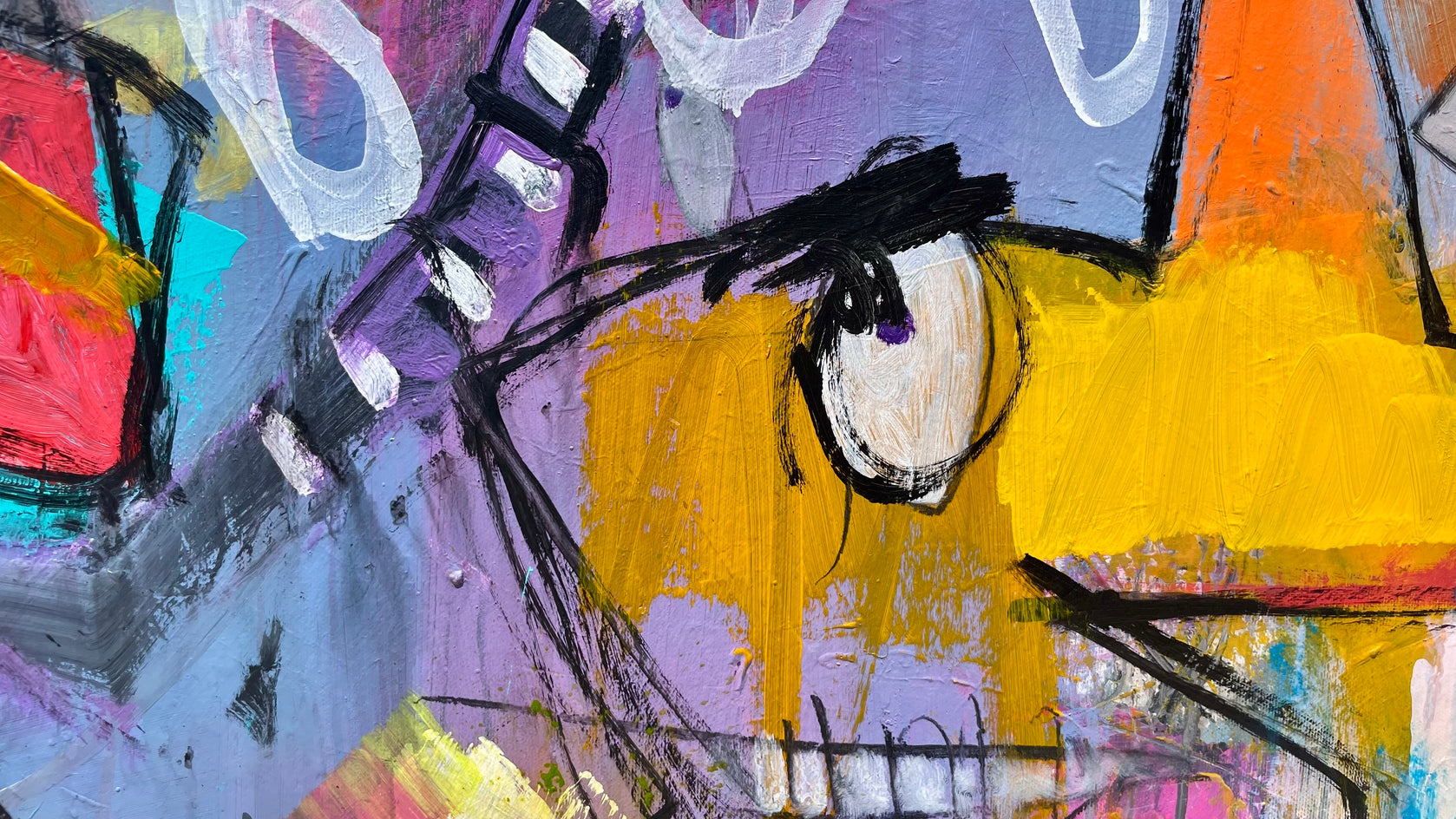 3 AM-Dreams After Scrolling by Allen Wittert |  Closeup View of Artwork 
