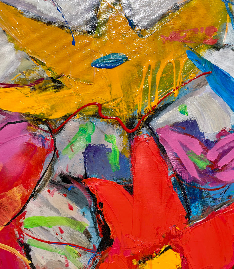 Electric Bloom by Allen Wittert |  Closeup View of Artwork 