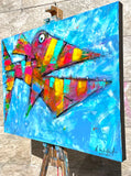 Original art for sale at UGallery.com | Electric Eric by Allen Wittert | $1,350 | acrylic painting | 24' h x 31.5' w | thumbnail 2