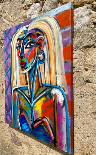 Electric Muse by Allen Wittert |  Side View of Artwork 