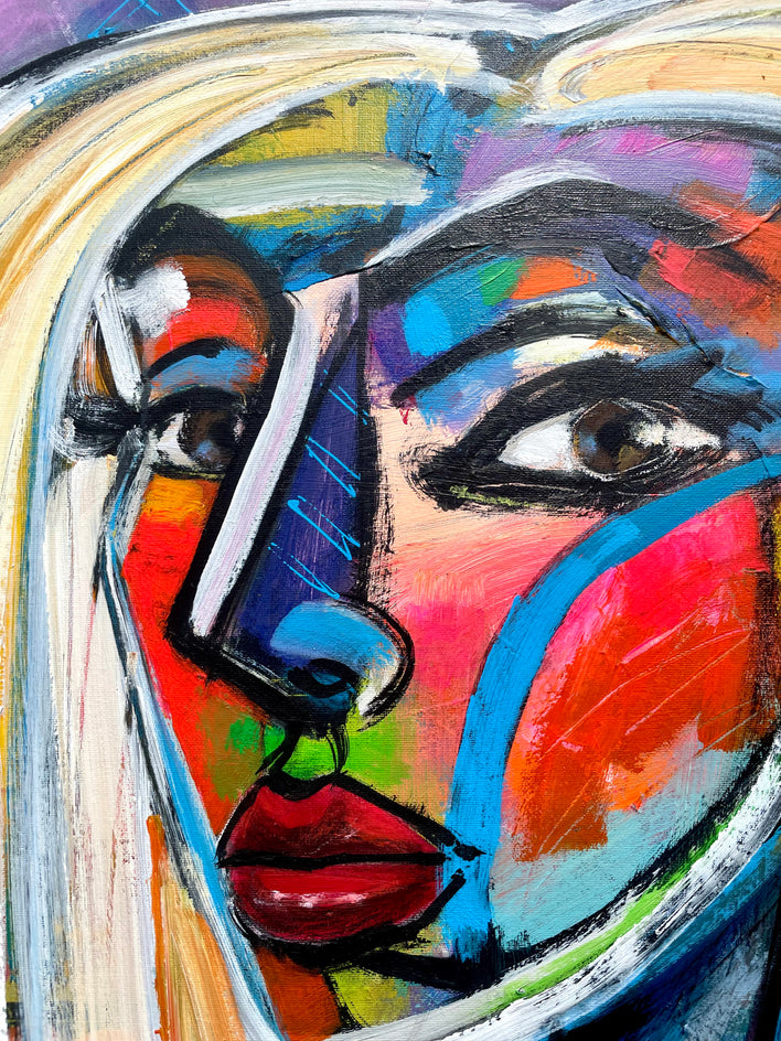 Electric Muse by Allen Wittert |  Closeup View of Artwork 