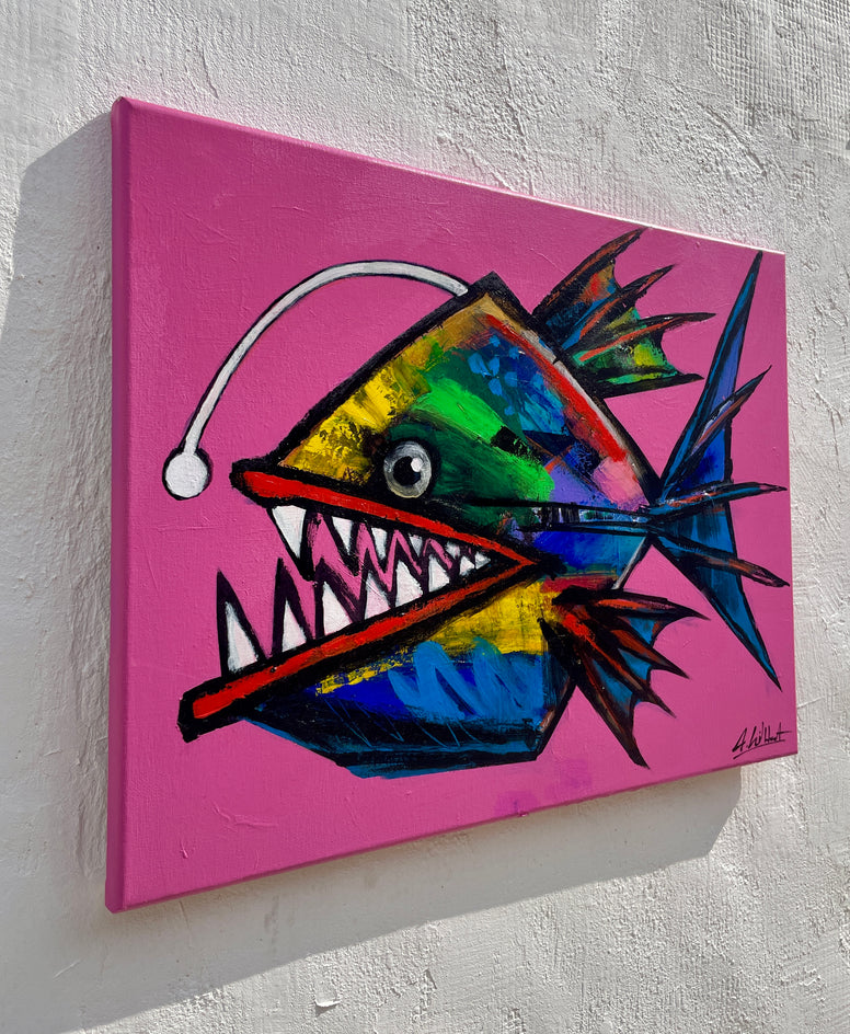 Eric the Anglerfish by Allen Wittert |  Side View of Artwork 