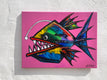 Original art for sale at UGallery.com | Eric the Anglerfish by Allen Wittert | $1,300 | acrylic painting | 18' h x 24' w | thumbnail 3