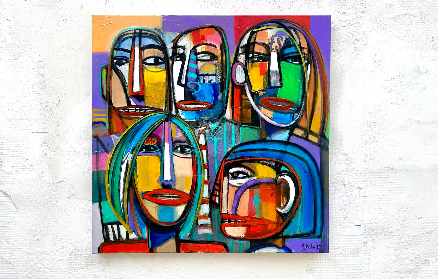 Facial Recognition by Allen Wittert |  Context View of Artwork 