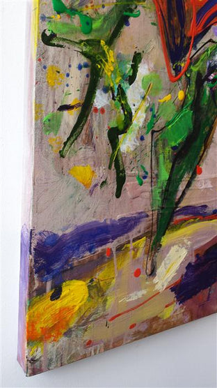 Flowers and Fruit by Allen Wittert |  Side View of Artwork 
