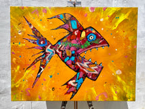 Original art for sale at UGallery.com | Frank by Allen Wittert | $1,300 | acrylic painting | 27.3' h x 31.5' w | thumbnail 3