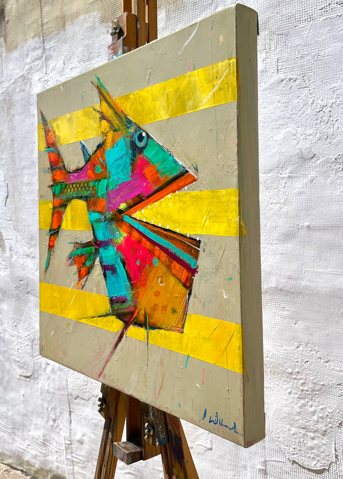 Gary Grouper by Allen Wittert |  Side View of Artwork 
