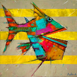 Original art for sale at UGallery.com | Gary Grouper by Allen Wittert | $1,200 | acrylic painting | 20' h x 20' w | thumbnail 1