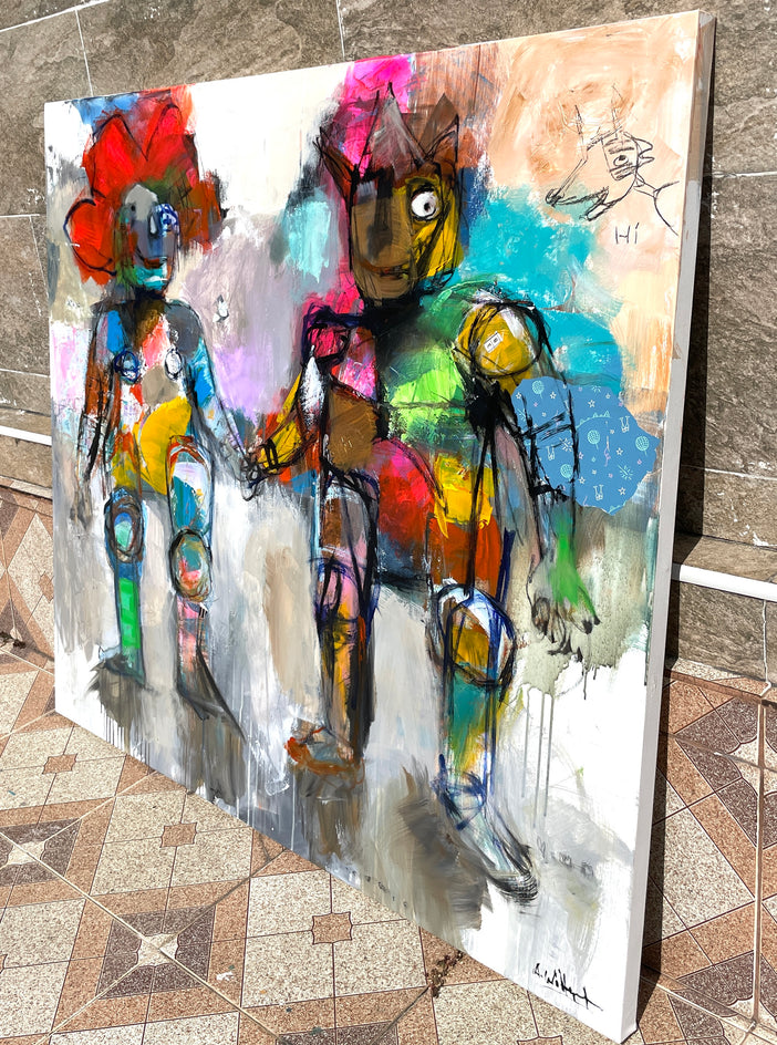 Good Things Ahead by Allen Wittert |  Side View of Artwork 