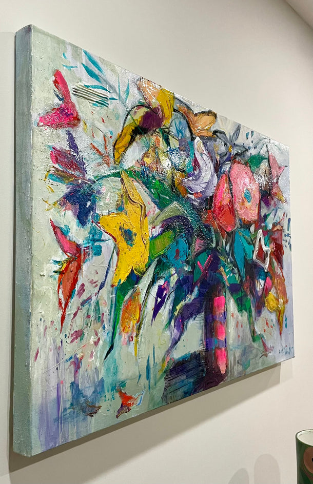 Gorgeous Swirl by Allen Wittert |  Side View of Artwork 