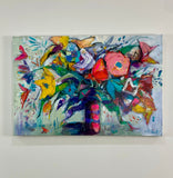 Original art for sale at UGallery.com | Gorgeous Swirl by Allen Wittert | $1,700 | acrylic painting | 24' h x 36' w | thumbnail 3