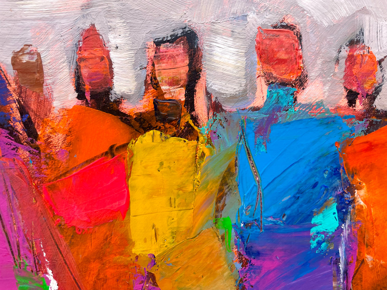 Human Momentum by Allen Wittert |  Closeup View of Artwork 