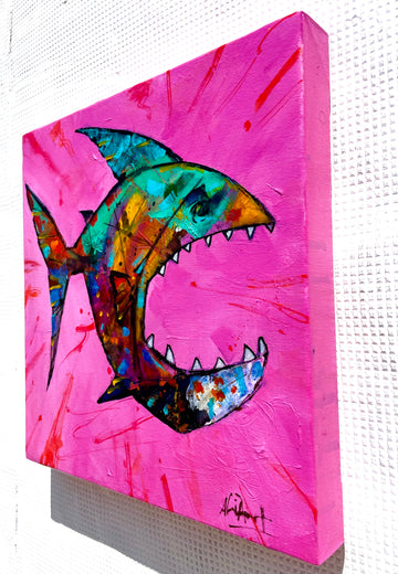 Jaws of Joy by Allen Wittert |  Side View of Artwork 