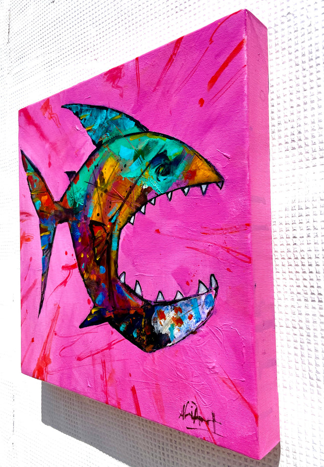 Jaws of Joy by Allen Wittert |  Side View of Artwork 
