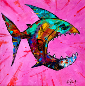acrylic painting by Allen Wittert titled Jaws of Joy