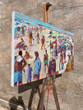 Original art for sale at UGallery.com | Late September Sun by Allen Wittert | $1,900 | acrylic painting | 17.85' h x 31.5' w | thumbnail 2