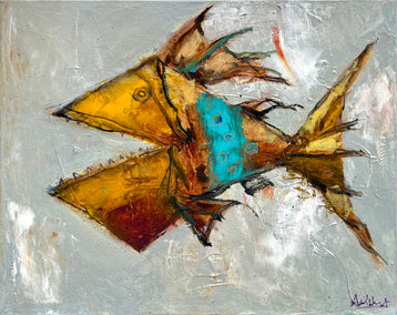 acrylic painting by Allen Wittert titled Marvin