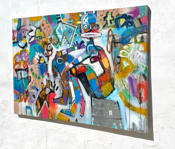 Meditation Endurance by Allen Wittert |  Side View of Artwork 