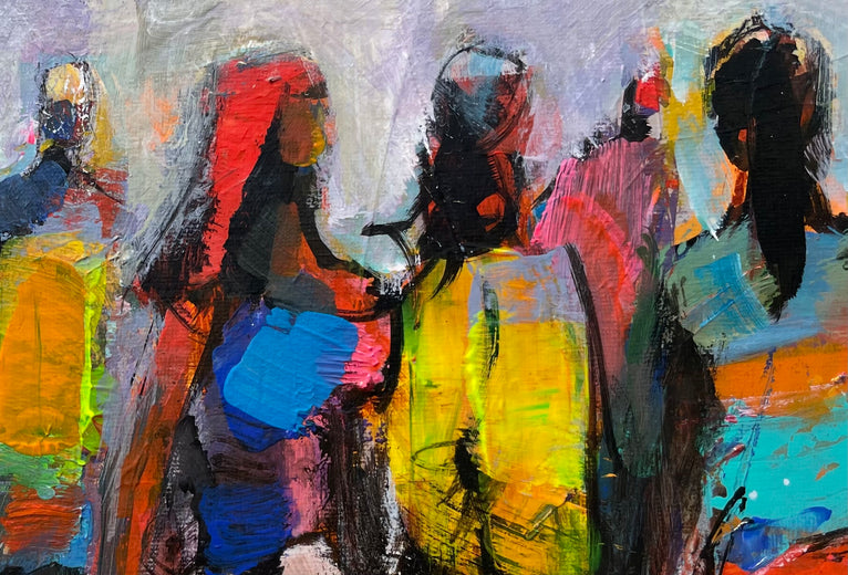 Moving as One by Allen Wittert |   Closeup View of Artwork 