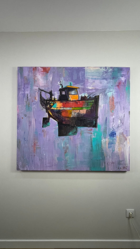 Old School Trawler by Allen Wittert |  Context View of Artwork 