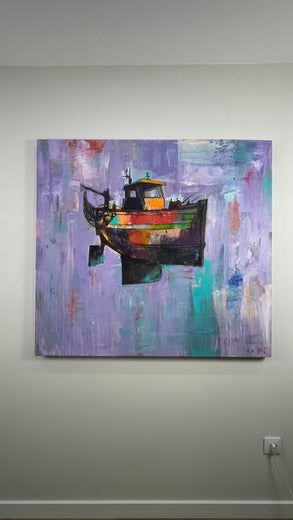 Old School Trawler by Allen Wittert |  Context View of Artwork 