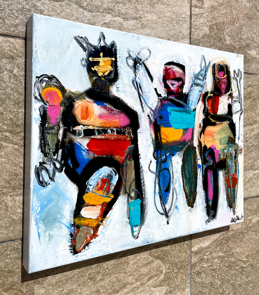 Overjoyed by Allen Wittert |  Side View of Artwork 