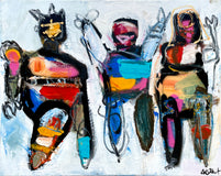 Original art for sale at UGallery.com | Overjoyed by Allen Wittert | $900 | acrylic painting | 16' h x 20' w | thumbnail 1