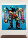 Original art for sale at UGallery.com | Soft Core Hardware by Allen Wittert | $3,900 | acrylic painting | 35.5' h x 35.5' w | thumbnail 3