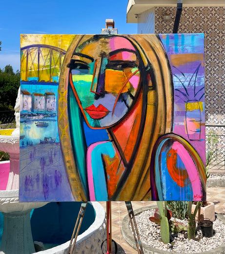 Portrait in  a Room with a View by Allen Wittert |  Context View of Artwork 