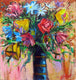 Original art for sale at UGallery.com | Red Yellow Blue by Allen Wittert | $3,500 | acrylic painting | 46' h x 44' w | thumbnail 1